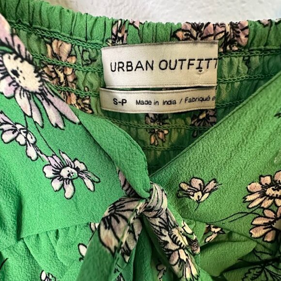 Urban Outfitters Mara Green Floral Romper - S - Picture 10 of 12